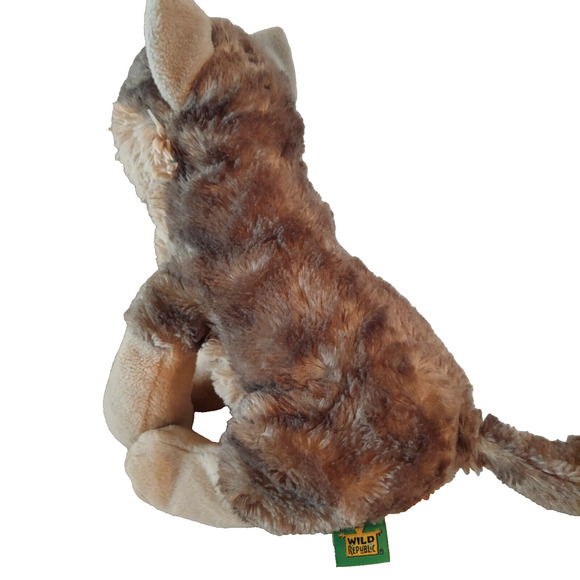 Wild Republic Timber Wolf Plush Stuffed Animal Brown Grey Plushie Toy 12” - Picture 4 of 11